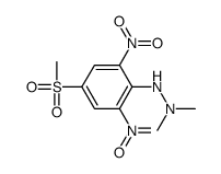 1,1-dimethyl-2-(4-methylsulfonyl-2,6-dinitrophenyl)hydrazine结构式