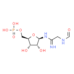 [(2R,3S,4R,5R)-5-[(1-amino-2-formamido-ethylidene)amino]-3,4-dihydroxy-oxolan-2-yl]methoxyphosphonic acid picture