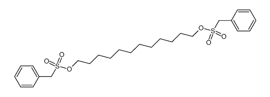 Phenyl-methanesulfonic acid 12-phenylmethanesulfonyloxy-dodecyl ester Structure