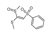 ((Z)-2-Methanesulfinyl-2-methylsulfanyl-ethenesulfonyl)-benzene结构式