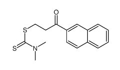 (3-naphthalen-2-yl-3-oxopropyl) N,N-dimethylcarbamodithioate结构式