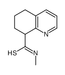 N-methyl-5,6,7,8-tetrahydroquinoline-8-carbothioamide结构式