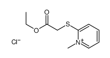 ethyl 2-(1-methylpyridin-1-ium-2-yl)sulfanylacetate,chloride结构式