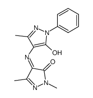 5,2',5'-trimethyl-2-phenyl-1,2,2',4'-tetrahydro-4,4'-azanylylidene-bis-pyrazol-3-one Structure