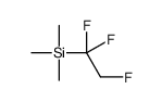 trimethyl(1,1,2-trifluoroethyl)silane Structure