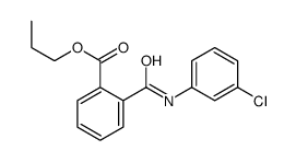 propyl 2-[(3-chlorophenyl)carbamoyl]benzoate Structure