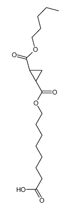 8-[(1R,2R)-2-pentoxycarbonylcyclopropanecarbonyl]oxyoctanoic acid结构式