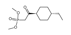 dimethyl 2-oxo-2-(trans-4-ethylcyclohexyl)ethylphosphonate结构式