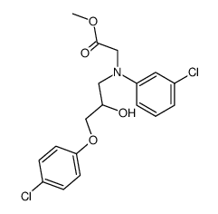 [[3-(4-Chloro-phenoxy)-2-hydroxy-propyl]-(3-chloro-phenyl)-amino]-acetic acid methyl ester Structure