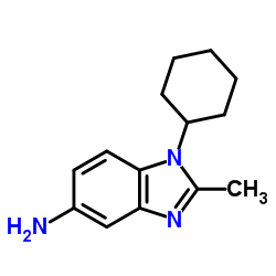1-CYCLOHEXYL-2-METHYL-1H-BENZOIMIDAZOL-5-YLAMINE结构式