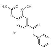 Pyridinium,1-[2-[4-(acetyloxy)-3-methoxyphenyl]-2-oxoethyl]-, bromide (1:1) picture