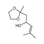 2-Methyl-6,6-ethylendioxy-2-methylhept-2-en-4-ol Structure