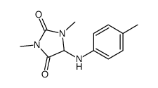 1,3-dimethyl-5-(4-methylanilino)imidazolidine-2,4-dione Structure