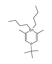4,4-Dibutyl-1-tert-butyl-3,5-dimethyl-1,4-dihydro-[1,4]phosphastannine Structure