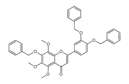 7,3',4'-Tribenzyloxy-5,6,8-trimethoxyflavon Structure