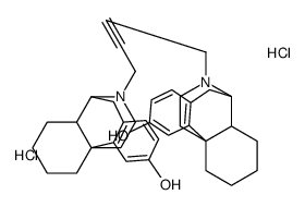 (-)-N,N'-2-Butynylenebis(3-hydroxymorphinan) dihydrochloride Structure