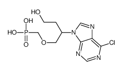 [2-(6-chloropurin-9-yl)-4-hydroxybutoxy]methylphosphonic acid Structure