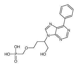 [4-hydroxy-3-(6-phenylpurin-9-yl)butoxy]methylphosphonic acid Structure