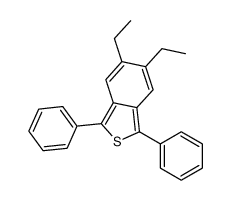 5,6-diethyl-1,3-diphenyl-2-benzothiophene结构式