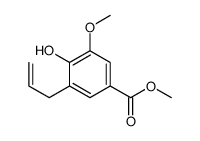 methyl 4-hydroxy-3-methoxy-5-prop-2-enylbenzoate Structure