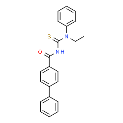 N-{[ethyl(phenyl)amino]carbonothioyl}-4-biphenylcarboxamide Structure