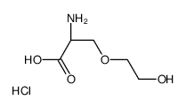 (2S)-2-amino-3-(2-hydroxyethoxy)propanoic acid,hydrochloride Structure