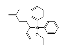 ethoxy-(6-methylhepta-1,6-dien-3-yl)-diphenylsilane结构式