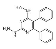 (2-hydrazinyl-5,6-diphenylpyrimidin-4-yl)hydrazine结构式