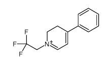 4-phenyl-1-(2,2,2-trifluoroethyl)-2,3-dihydropyridin-1-ium结构式