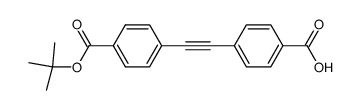 4-(4'-tert-butyloxycarbonylphenylethynyl)benzoic acid结构式