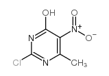 6-chloro-2-methyl-5-nitropyrimidin-4-ol Structure