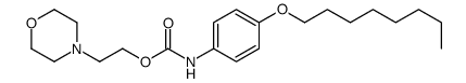 2-morpholin-4-ylethyl N-(4-octoxyphenyl)carbamate Structure
