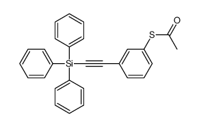 S-[3-(2-triphenylsilylethynyl)phenyl] ethanethioate Structure