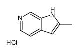 1H-Pyrrolo[2,3-c]pyridine, 2-methyl-, monohydrochloride Structure