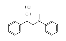 2-(N-methyl-anilino)-1-phenyl-ethanol, hydrochloride Structure