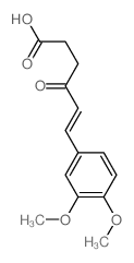 6-(3,4-dimethoxyphenyl)-4-oxo-hex-5-enoic acid structure