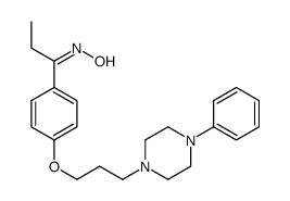 (NZ)-N-[1-[4-[3-(4-phenylpiperazin-1-yl)propoxy]phenyl]propylidene]hydroxylamine Structure