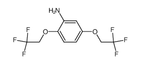 2,5-bis(2,2,2-trifluoroethoxy)aniline Structure