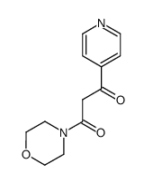 1-morpholino-3-(pyridin-4-yl)propane-1,3-dione Structure