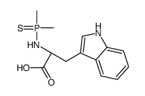 (2S)-2-(dimethylphosphinothioylamino)-3-(1H-indol-3-yl)propanoic acid Structure