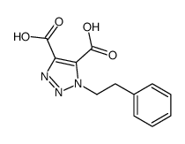 1-(2-phenylethyl)triazole-4,5-dicarboxylic acid Structure