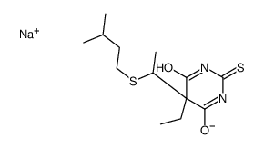 5-Ethyl-5-[1-(isopentylthio)ethyl]-2-sodiothio-4,6(1H,5H)-pyrimidinedione结构式