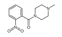 (4-METHYLPIPERAZIN-1-YL)(2-NITROPHENYL)METHANONE结构式