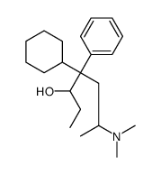 4-cyclohexyl-6-(dimethylamino)-4-phenylheptan-3-ol结构式