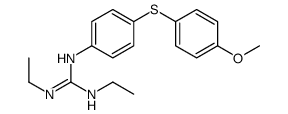 1,2-diethyl-3-[4-(4-methoxyphenyl)sulfanylphenyl]guanidine结构式