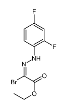 ETHYL 2-BROMO-2-[2-(2,4-DIFLUOROPHENYL)HYDRAZONO]ACETATE Structure