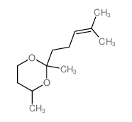 2,4-Dimethyl-2-(4-methyl-3-pentenyl)-1,3-dioxane Structure