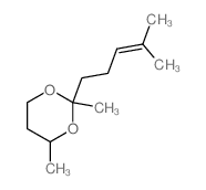 2,4-Dimethyl-2-(4-methyl-3-pentenyl)-1,3-dioxane structure