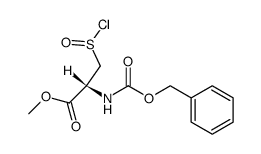 N-[(Benzyloxy)carbonyl]-L-cysteine Methyl Ester Sulfinyl Chloride Structure