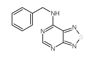 N-benzyl-8-thia-2,4,7,9-tetrazabicyclo[4.3.0]nona-2,4,6,9-tetraen-5-amine structure